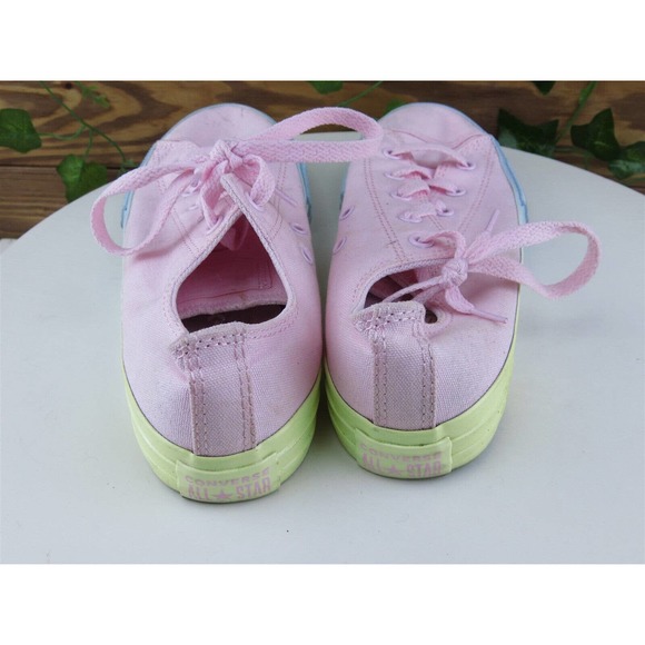 Converse All Star Size 4 Shoes Girls Youth Sneaker Pink Textile Lace Up - Picture 7 of 10